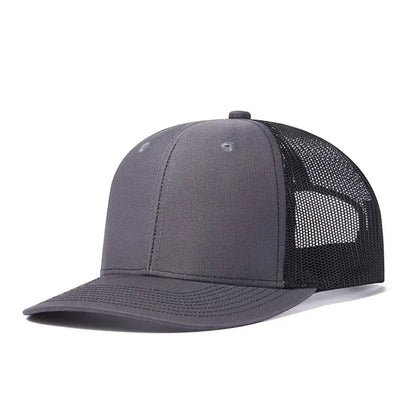 Custom embroidered logo hat Men's and women's mesh cap cotton baseball cap design DIY picture printing logo hat Summer sun hat