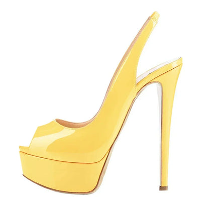 Women Sandals Sexy Pumps 14CM Platform Stripper High Heels Open Toe Stilettos Gladiator Party Dress Wedding Shoes Large Size 44