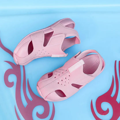 Summer Children's Beach Sandals Non-slip Soles Soft Comfortable Fashion Sports  Casual Boys Girls Baby Shoes Kids Flats Sandals
