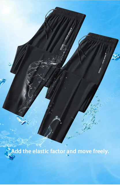 Running Pants Summer Breathable Fitness Sports Trousers Jogging Daily Casual Sports Pants Men  Ultra-thin Ice Silk Cool Pants