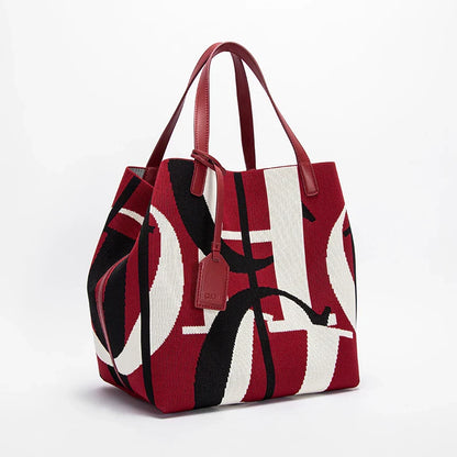 Multi-coloured Colour Retro Style Women's Large Capacity Handbags Multi-coloured Available Classic Multi-purpose Women's Handbag