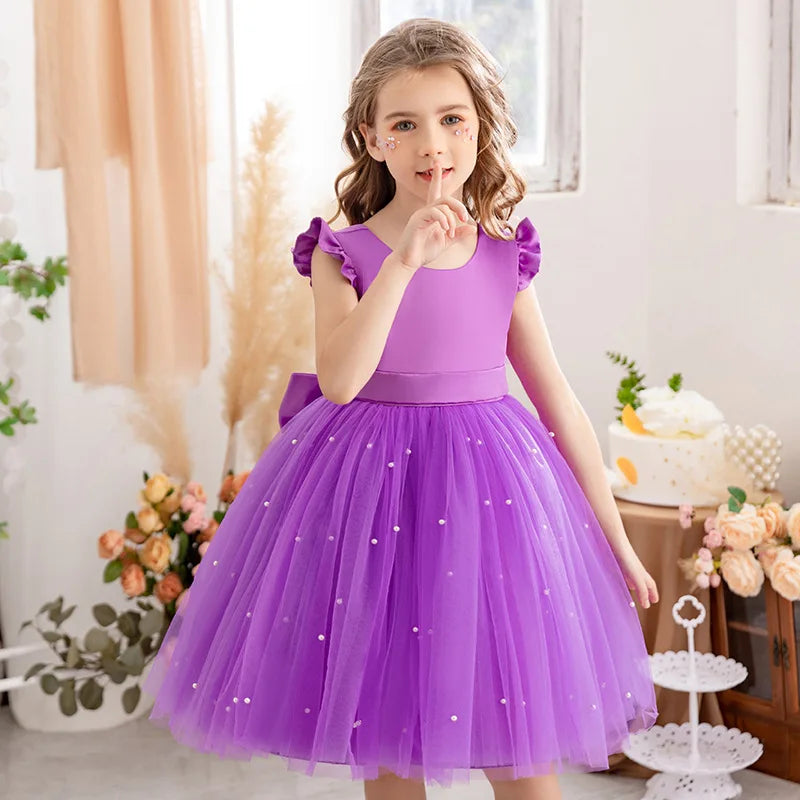2026 Girls Princess Tutu Dress Flower Girl Gown Piano Performance Host Outfit Party Dress prom dresses girls dresses