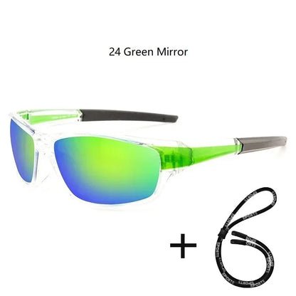 Men's Polarized Fishing Sunglasses With Glasses Chain For Men Women Driving Hiking Sun Glasses Fishing Eyewear