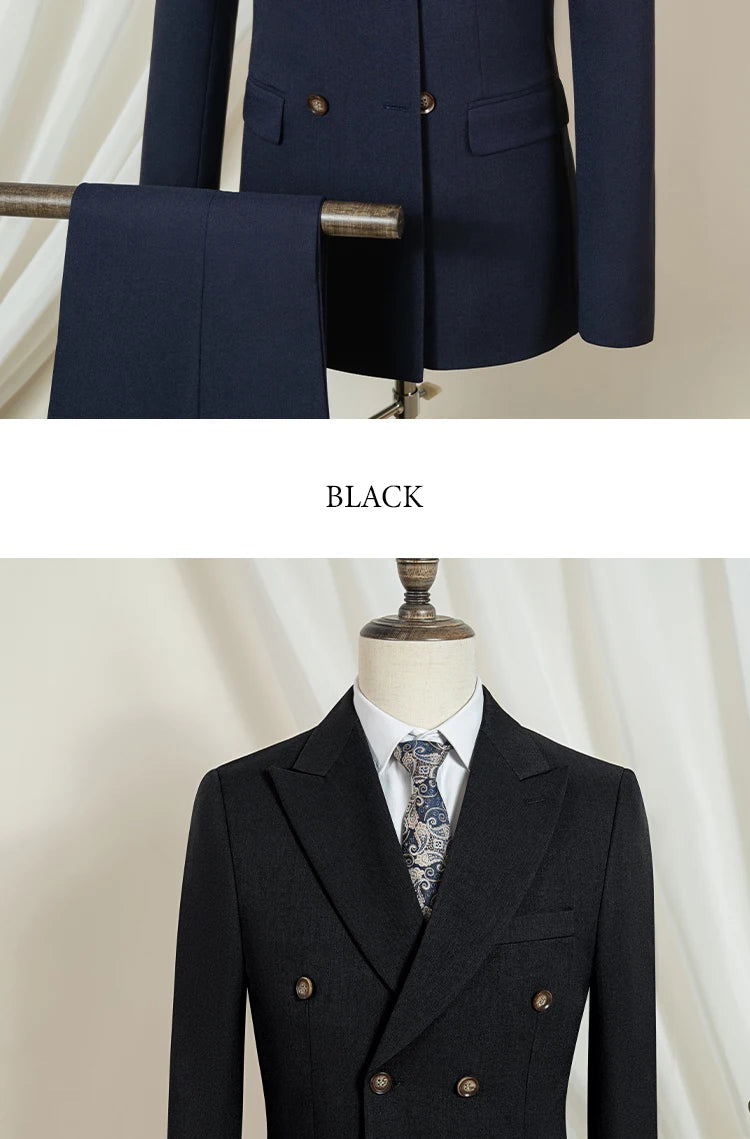 Elegant Man Suit 2 piece set Modern Wedding Party outfit Suits for Men Stylish Business office suit banquet attire