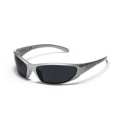Silver Sunglasses Color Hollowed Out Future Sense Of Technology Hot Girls Net Red Sunglasses Women Sunglasses Trendy Men