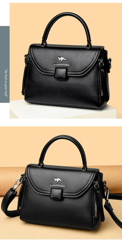 Authentic High Quality Soft Leather Luxury New Designer Fashion Casual Women's Shoulder Bag Handbag Crossbody Bags for Women2024