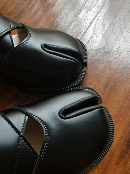 Fashion Women's Shoes New High Quality Leather Split Toe Mary Jane Shoes Comfortable Low Heel Women Shoes Lolita