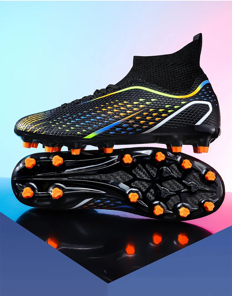 Soccer Shoes FG/TF Man Outdoor Training Football Boots Woman Sneakers Ultralight Non-Slip Sport Turf Soccer Cleats Large Size