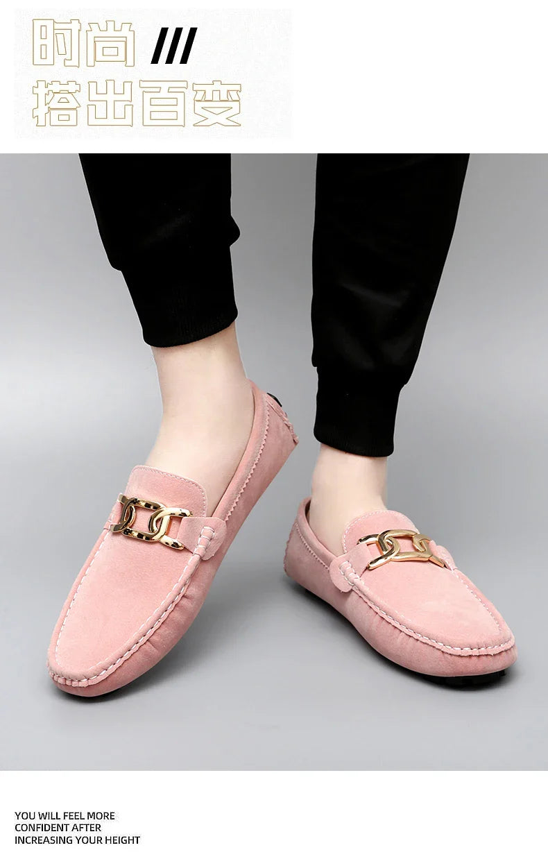 Sapatos Masculinos 2025 Novos Feitos à Mão Gorro Sola Macia Slip-On Casual Sapatos Preguiçosos Respiráveis ​​Trbottomy Mais Fáceis de Combinar Tamanho Grande