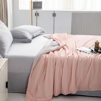 High Quality Cooling Blankets Smooth Air Condition Comforter Lightweight Summer Quilt with Double Side Cold  Cooling Fabric