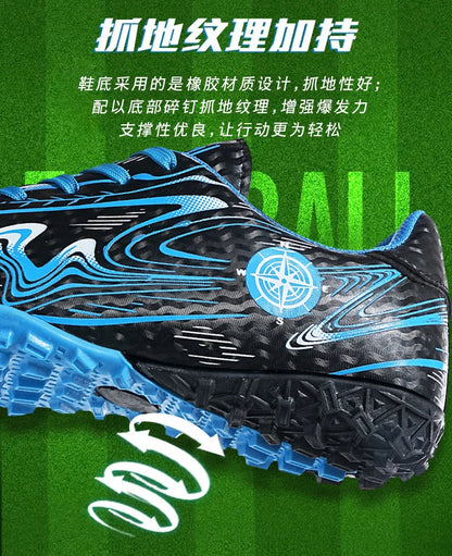 Men's football shoes with stud pattern for men, women, children, boys, teenagers, sports sneakers, outdoor training shoes