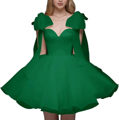 Short Wedding Dresses for Bride Organza Sweetheart 2026 Ball Gown for Women Puffy Homecoming Dresses Party Evening Dresses