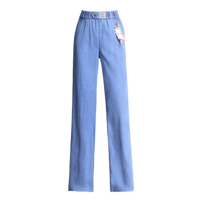 Wide Leg Pants Summer Thin Style Fashion Slim Straight Leg Trousers