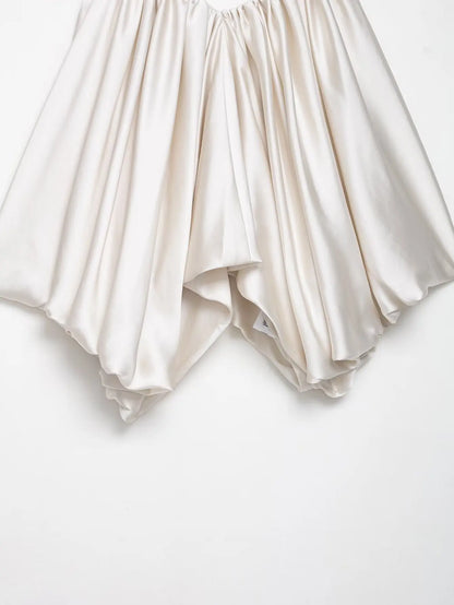 New Slip Tops Fashion Satin Elegant Crop Top Woman 2026 Sleeveless Thin Straps Short Tops For Women Backless Sexy Party Top