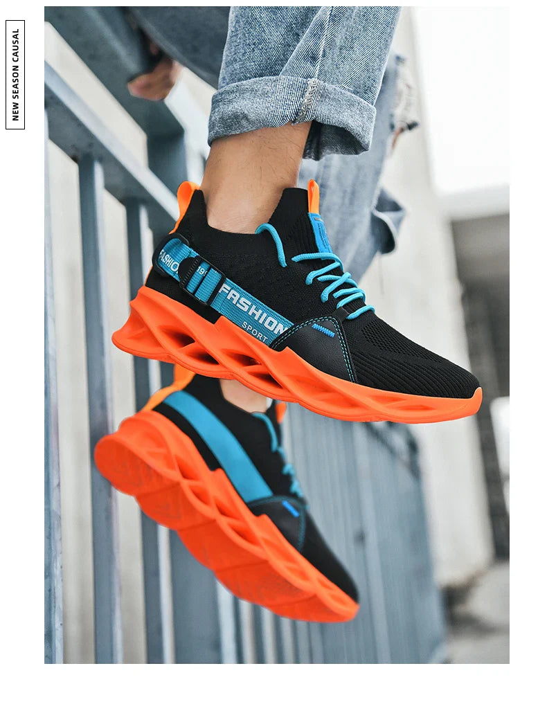 Tênis Masculino de Malha Respirável Casual Sapatos Masculinos Unissex Leve Macio Sola Grossa Buraco Sapatos de Casal Tênis Atlético Sapatos Femininos