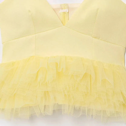 Yellow Y2k Slip Tops 2025 Women's Spring Summer Tank & Camis Tops Ladies Fashion Casual Sexy Elegant Party Backless Tops