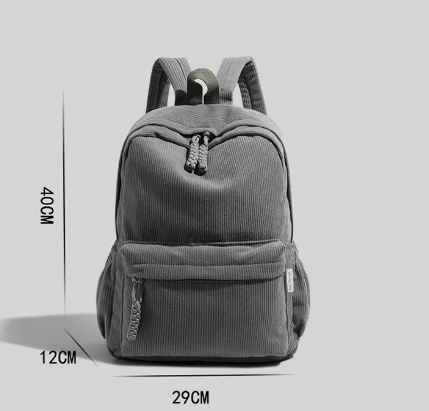 Personalized Backpack 2025 Soft Schoolbag shoulder straps Large Capacity Custom Unique Name Embroidered Corduroy Special Design