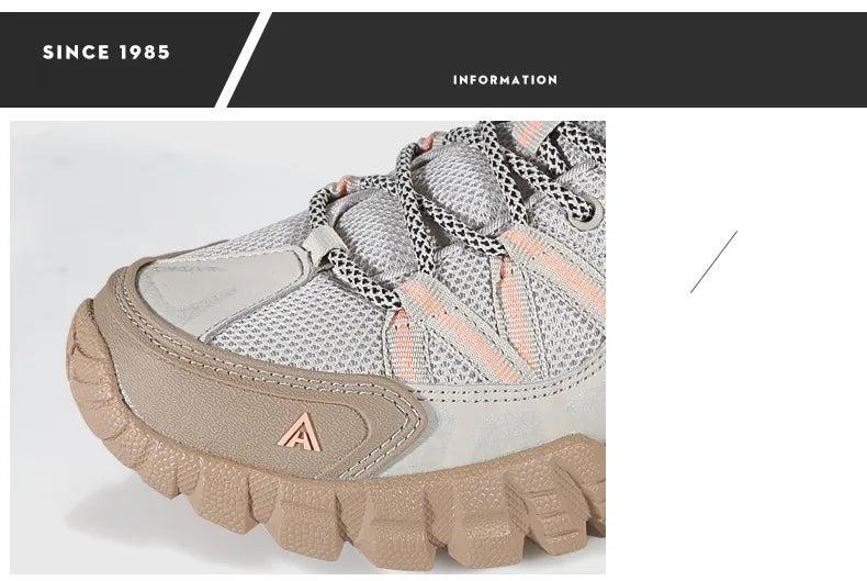 Hiking Shoes for Women Wear-resistant Outdoor Women's Sports Shoes Lace-Up Climbing Trekking Sneakers Woman 110609B