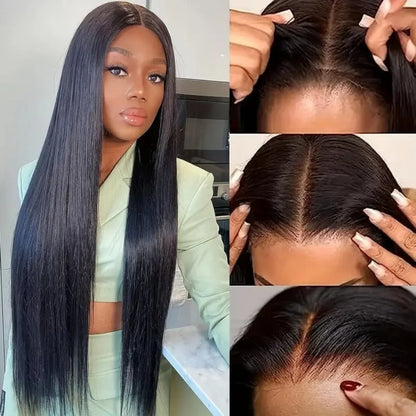 30 Inch Straight Human Hair Wigs 4x4 5x5 Glueless Bone Straight Lace Front Wigs 13x4 13x6 HD Lace Frontal Wigs For Black Women