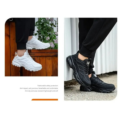 Steel Toe Cap Lightweight and Comfortable Safety Shoes for Men and Women Steel Toe Anti Puncture Comfortable and Safe Work Shoes