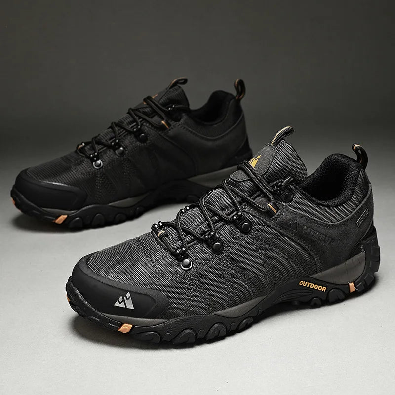 Non-slip Men Hiking Shoes Breathable Outdoor Wear Resistant Splashproof Climbing Men Sneaker Tourism Mountain Shoes