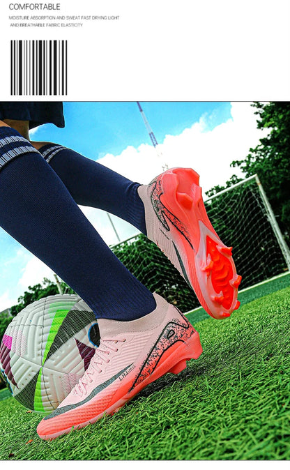 New Men's Soccer Shoes Cleats Sneakers Non-Slip Wholesale Football Boots Training FG Top Quality Drop Shipping Unisex Adult