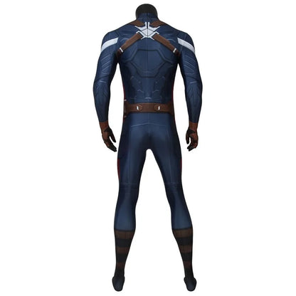 Captain America Cosplay Costume 3D Printed Spandex Zentai Suit for Men Superhero Halloween Party  Cosplay Outfit