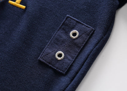 Men's polo shirt UAE Dubai short Royal casual  sport party high-end cotton embroidery luxury contrast color original design