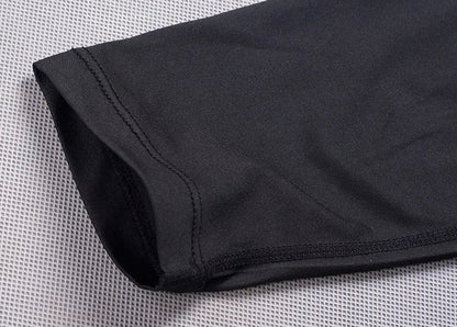 Men's compression sports pants fast drying fitness sports pants running tight pants training tight pants black red gray line