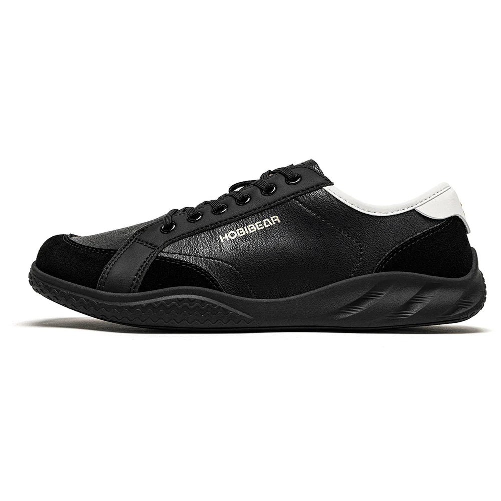 Women Men Barefoot Shoes Wide Toe Box Lightweight Sneakers Casual Color-Blocking Artificial Leather Walking Shoes