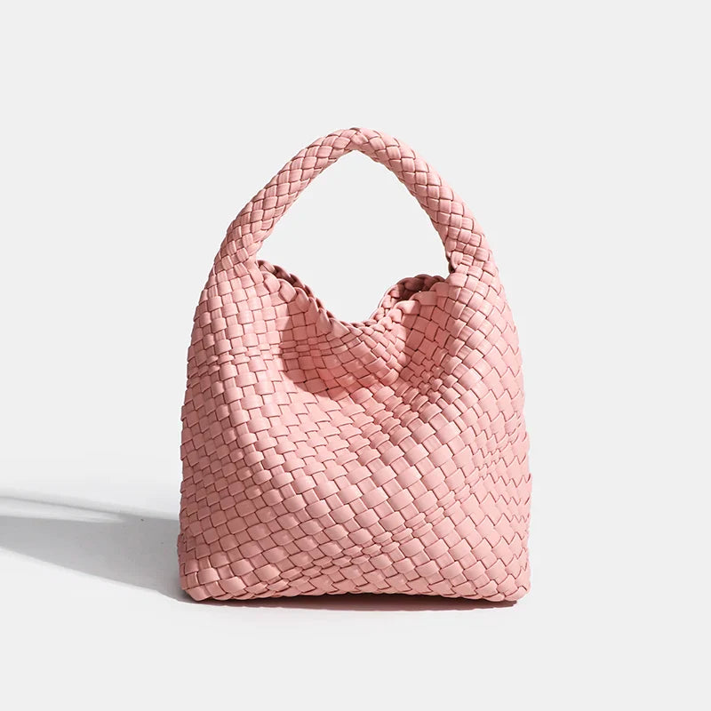 Designer bag Luxury 2024 woman bag Brand New Product PU Small size hand-woven bucket bag High quality Women's handbag