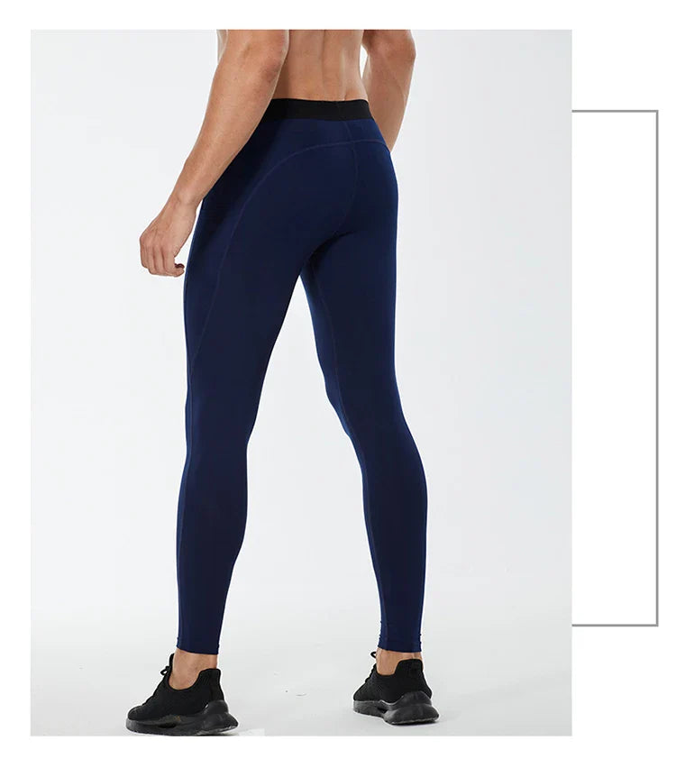 Men's Autumn and Winter Warm Running Tight Leggings Sports Gym Fitness Jogging Pants Fast Dry Running Compression leggings