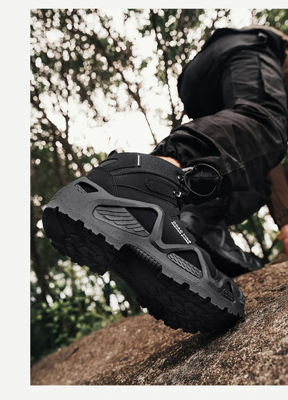 Men Tactical Boots Army Boots Mens Military Desert Waterproof Work Safety Shoes Climbing Hiking Shoes Ankle Men Outdoor Boots