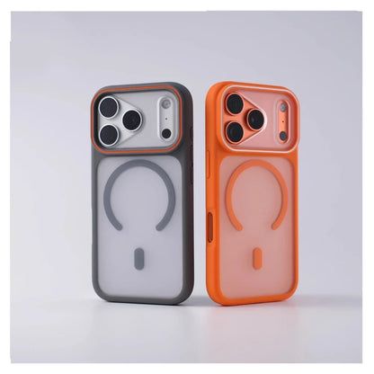 Luxury Matte Translucent For Magsafe Case For iPhone 17 16 Pro Max 15 14 Plus Magnetic Wireless Charging Shockproof Cover Shell