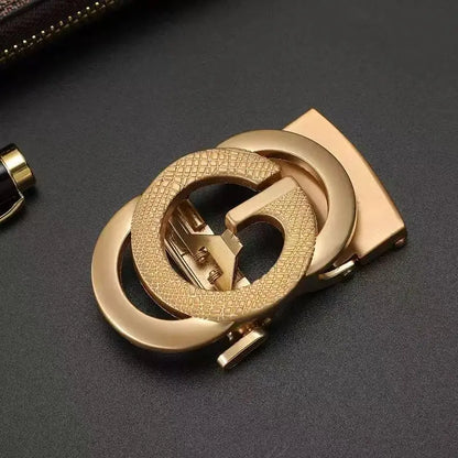 Automatic Buckle Alloy Pants Buckle Men's Letter Series Belt Buckle Belt Accessories Slot Automatic Buckle
