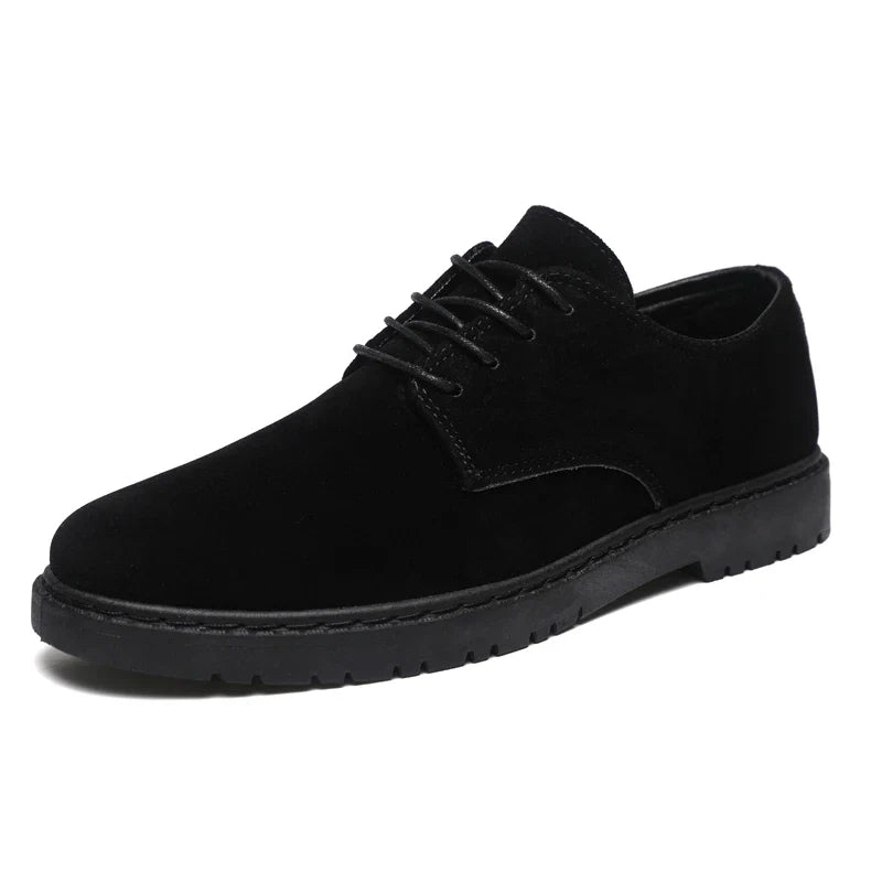 Luxury Brand Mens Casual Shoes Black Men Leather Shoes Fashion Lace Up Platform Work Shoes Wedding Formal Dress Oxfords Shoes