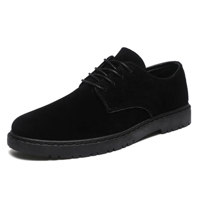 Luxury Brand Mens Casual Shoes Black Men Leather Shoes Fashion Lace Up Platform Work Shoes Wedding Formal Dress Oxfords Shoes