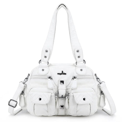 Vintage Women Handbags Satchel Top-handle Handbag PU Shoulder Bag Dumpling Pack Give Gifts Shoulder Bags Phone Money Pack