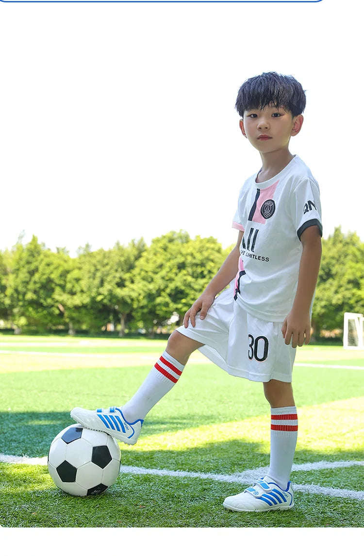 Green Children Turf Soccer Shoes Cheap Football Cleats Training Football Boots Kids Futsal Shoes Sneaker for Boy botas de fútbol
