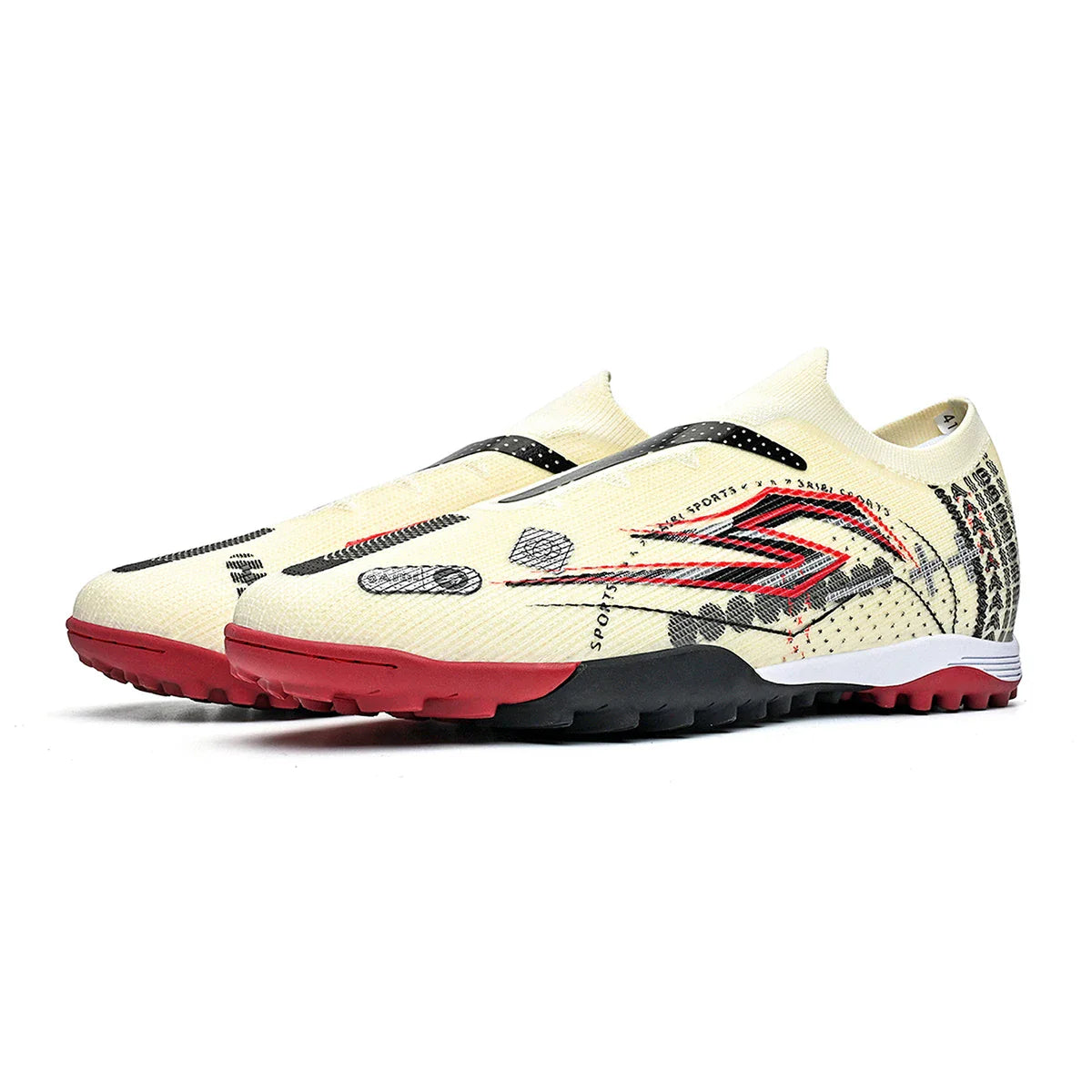 TF Soccer Cleats Men Women Kids PU Synthetic Upper Rubber Outsole Wear-resistant Non-slip Training Shoes