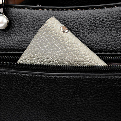 Luxury Designer Multi Layered Women's Handbag 2024 Trendy High Quality Soft Leather Messenger Bag Women's Shoulder Crossbody Bag