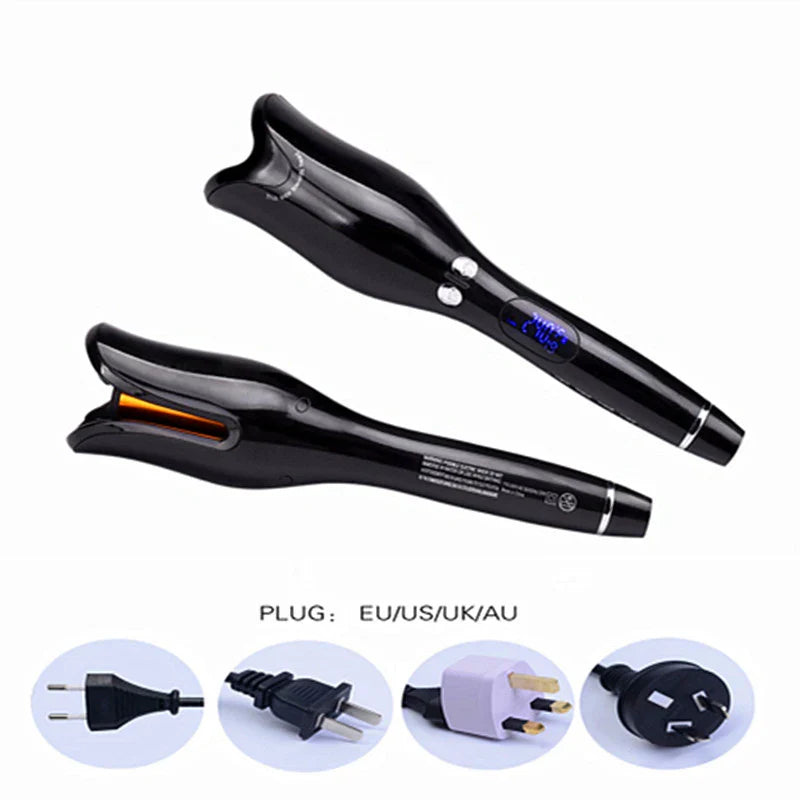 Rose-shaped Multi-Function LCD Curling Iron Professional Hair Curler Styling Tools Curlers auto rotating ceramic hair curler