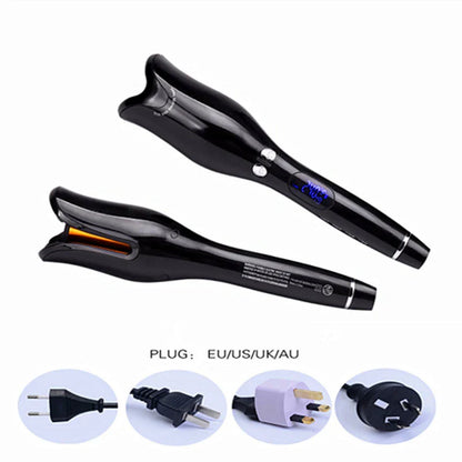 Rose-shaped Multi-Function LCD Curling Iron Professional Hair Curler Styling Tools Curlers auto rotating ceramic hair curler