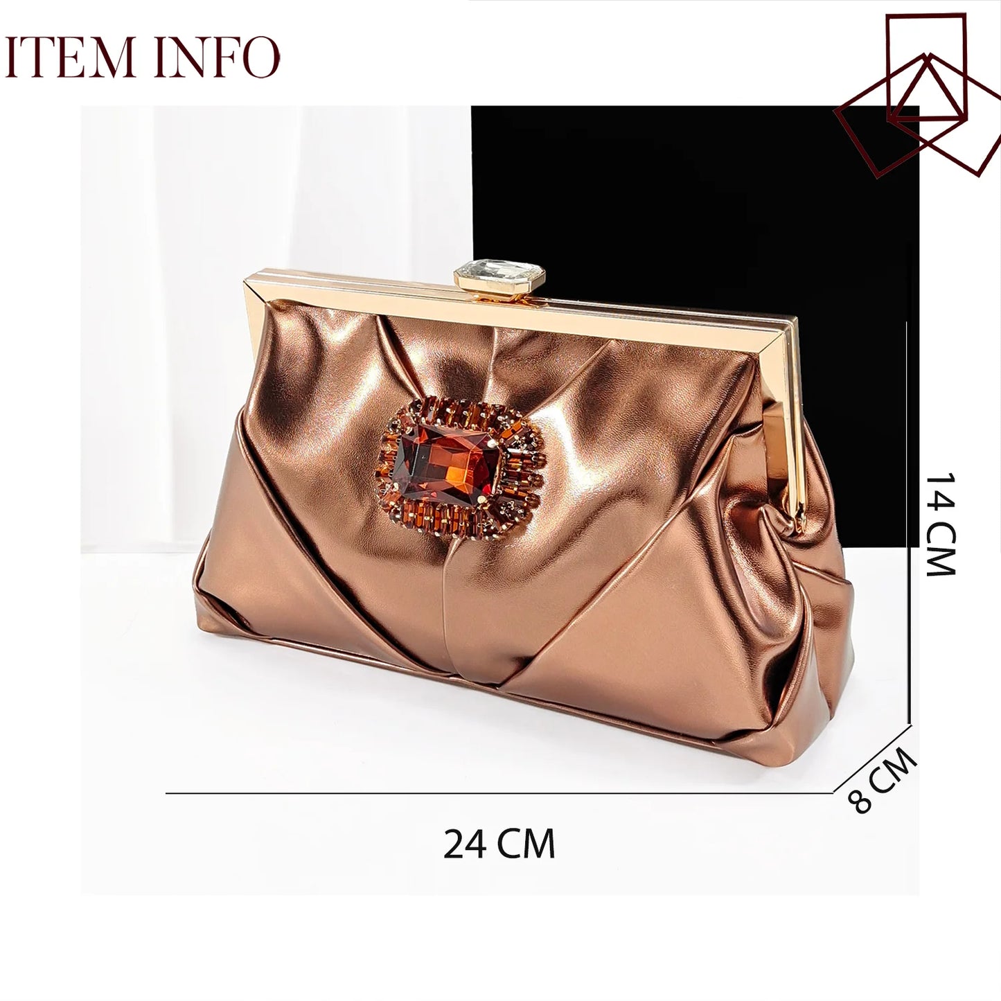 Nigerian Banquet Shoes and Bag Set Fashion Ladies Matching Shoes and Bag High Heels Wedding Party Coffee Color