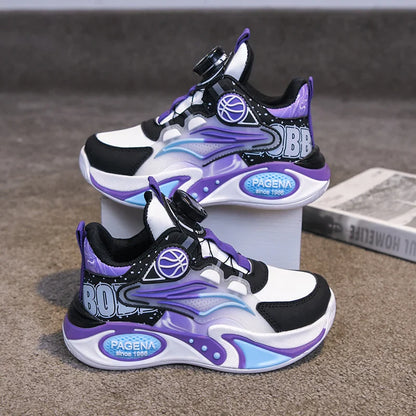 2026 Children Sneaker Boys Basketball Shoes Fashion Luxury Non-slip School Kid High Top Shoes Sports Tennis Sneaker for Boy