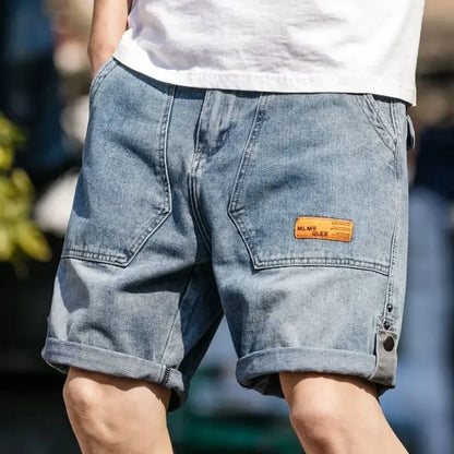 Men's Short Jeans Pants Cargo Big Size Oversize Male Denim Shorts Very Micro Cut Original Cowboy Korean Fashion Xxxl Xl Popular