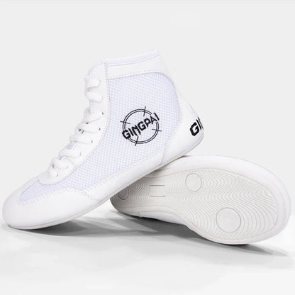 Botas de luta profissional masculinas e femininas 5 cores Sapatilhas de boxe Casal Antiderrapante Tênis Botas de luta masculinas respiráveis