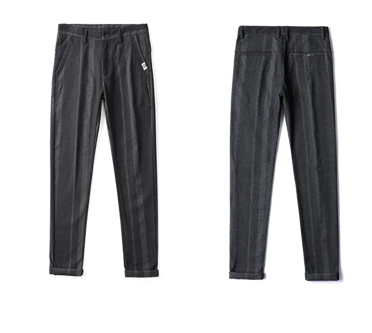 Business Casual Pants Men Slim Fit Fashionable Outdoor Elastic Breathable Sports Pants Formal Fashion Korean Clothes Trousers
