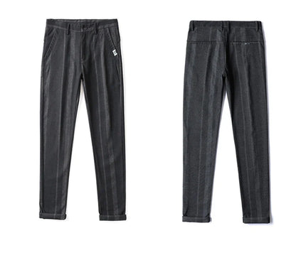 Business Casual Pants Men Slim Fit Fashionable Outdoor Elastic Breathable Sports Pants Formal Fashion Korean Clothes Trousers