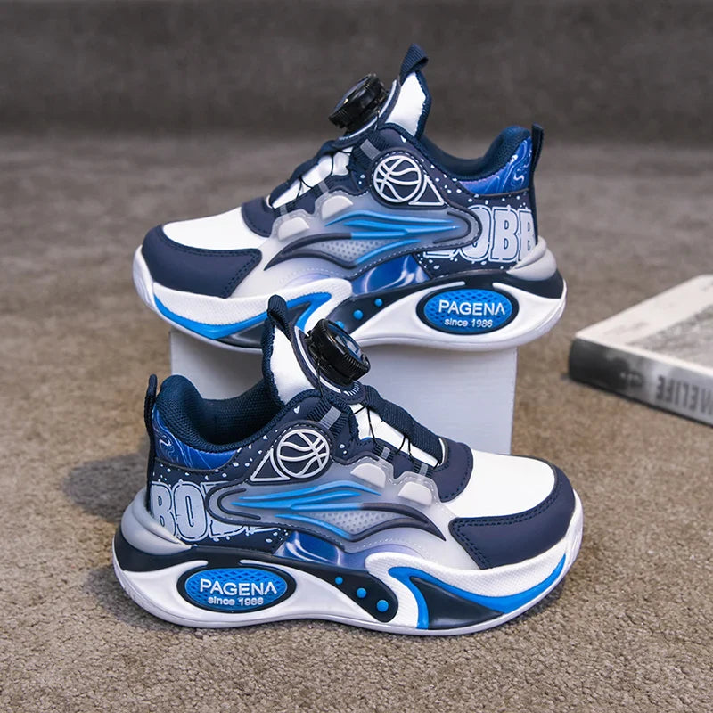 2026 Children Sneaker Boys Basketball Shoes Fashion Luxury Non-slip School Kid High Top Shoes Sports Tennis Sneaker for Boy